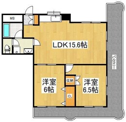 ハイツ西川の物件間取画像